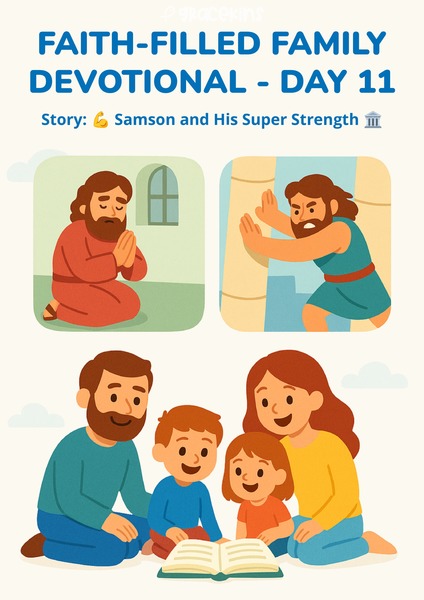 Faith-Filled Family Devotional - Samson and His Super Strength