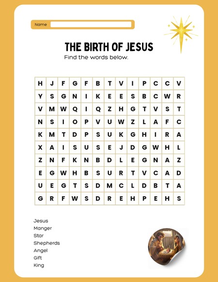 Find the Words - The Birth of Jesus