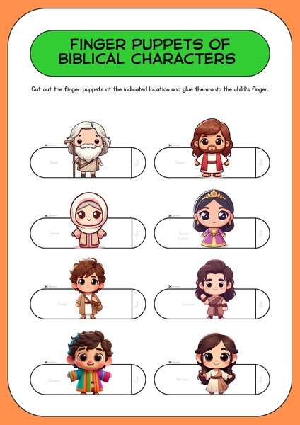 Finger Puppets of Biblical Characters