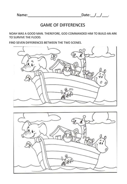 Game of Differences - Noah's Ark