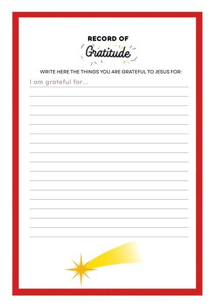 Gratitude Sheet