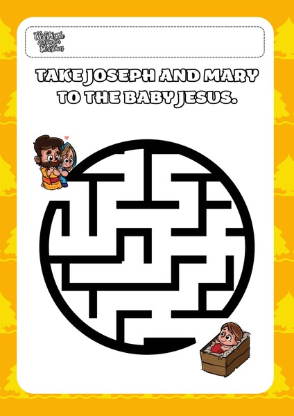 Guide Joseph and Mary to Baby Jesus