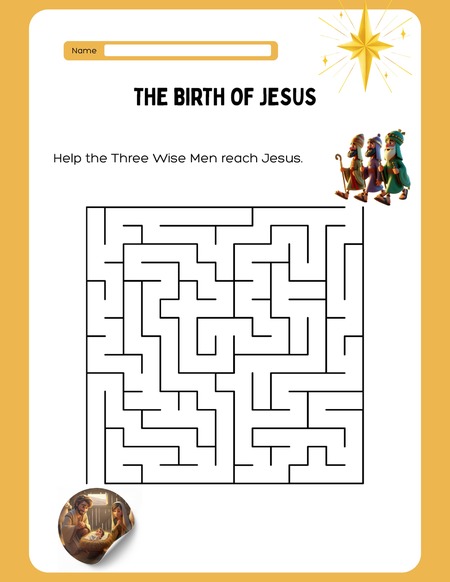Help the Three Wise Men - The Birth of Jesus