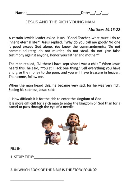 Jesus and the Rich Young Man