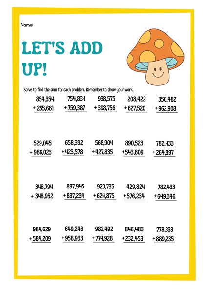 Let's Add It Up!
