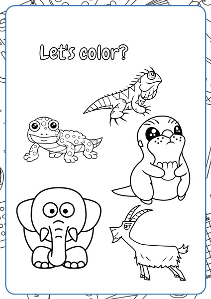 Let's Color - Animals v.2