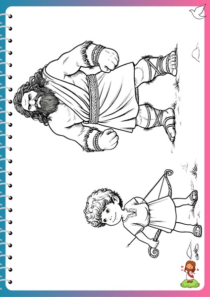 Let's Color - David and Goliath