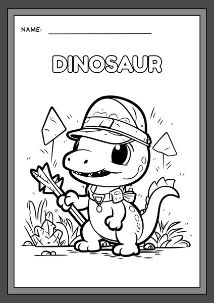 Let's Color - Dinosaur v.2
