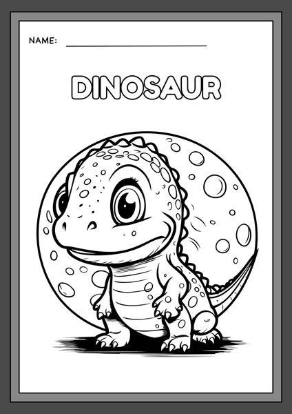 Let's Color - Dinosaur v.3