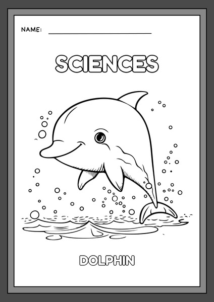 Let's Color - Dolphin