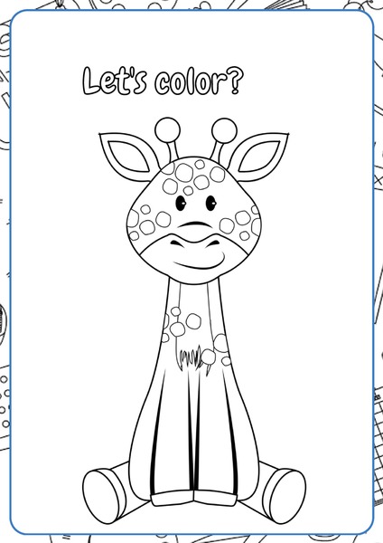 Let's Color - Giraffe v.2