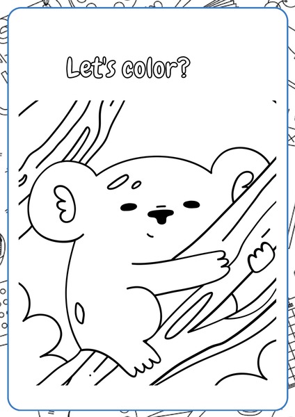 Let's Color - Koala