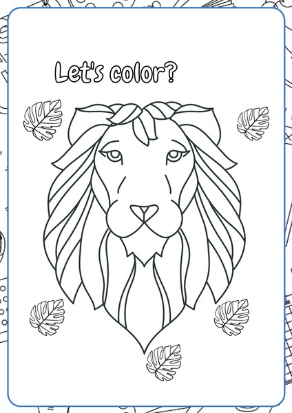 Let's Color - Lion