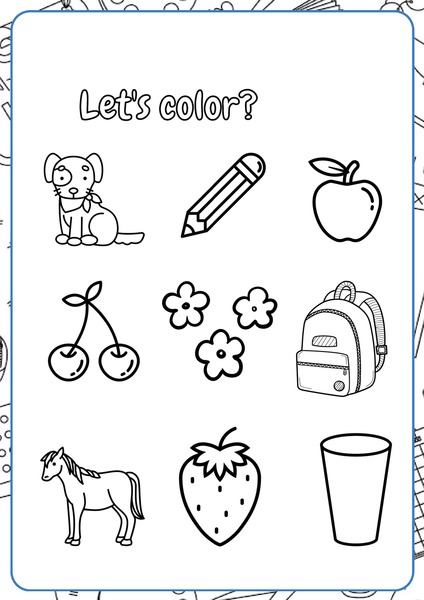 Let's Color - Nature and Objects v.3