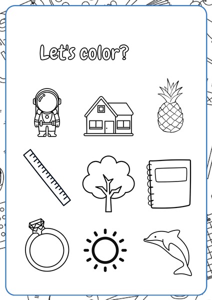 Let's Color - Nature and Objects
