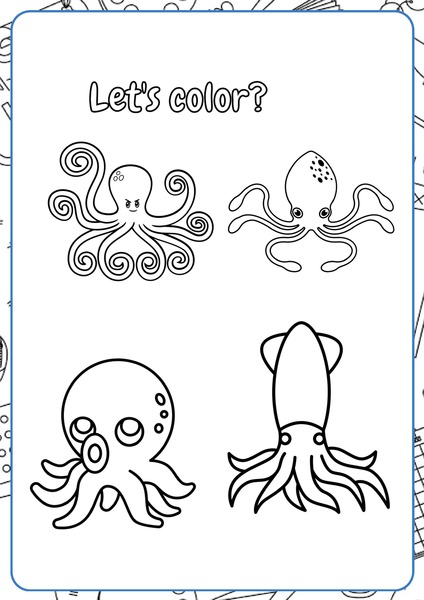 Let's Color - Sea Animals v.2