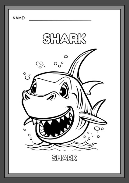 Let's Color - Shark
