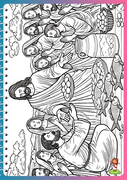 Let's Color - The Feeding of the Five Thousand