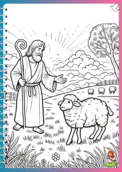Let's Color - The Lost Sheep