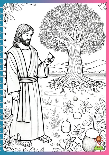 Let's Color - The Tree and Its Fruit