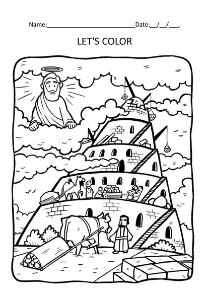 Let's Color - Tower of Babel v.2
