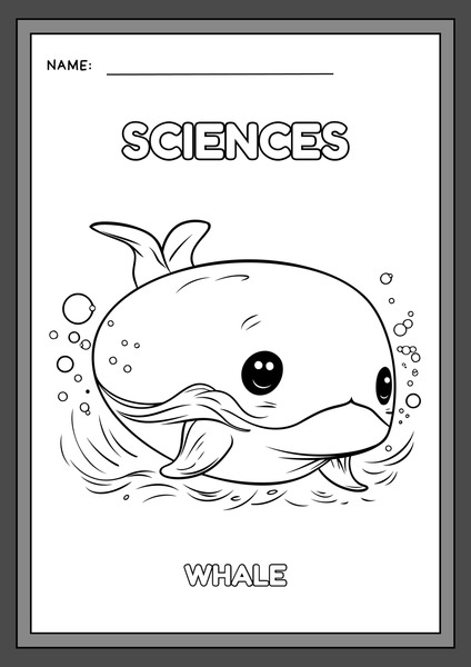 Let's Color - Whale