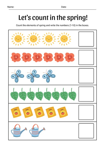 Let's Count in Spring!