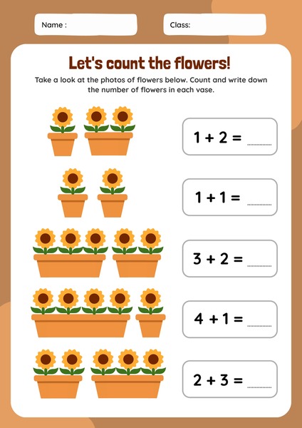 Let's Count the Flowers!