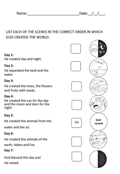 List Each of the Scenes