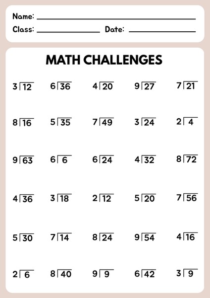 Math Challenges