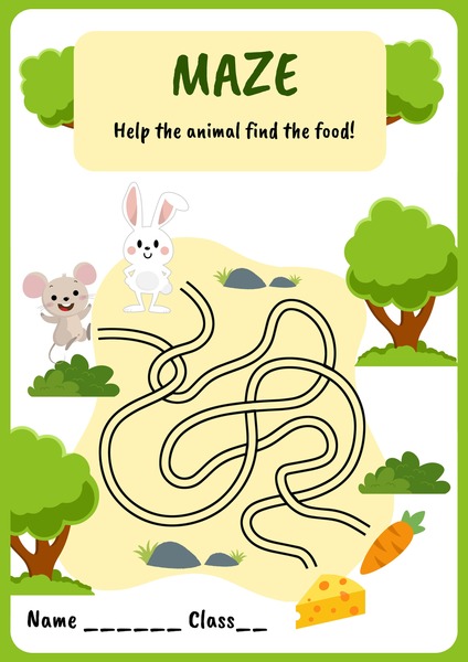 Maze - Help the Animals