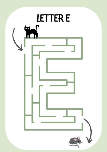 Maze - Letter E