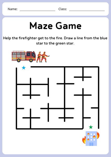Maze Game - Firefighter