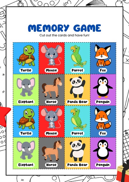 Memory Game - Animals