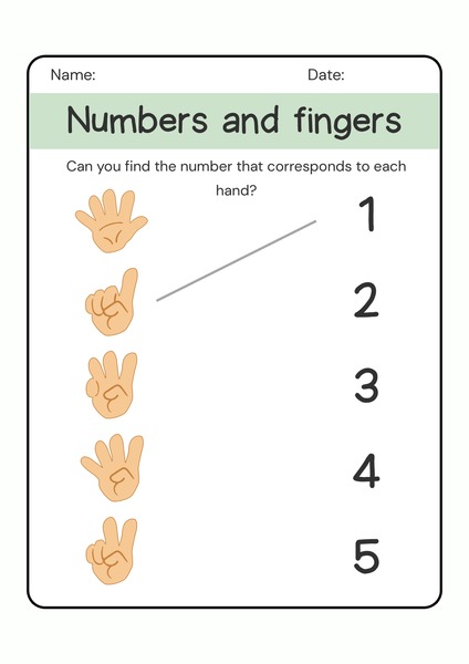 Numbers and Fingers