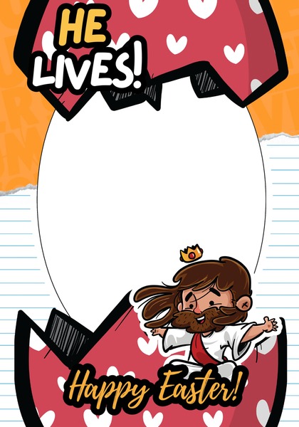 Photo Frame - He Lives v.2