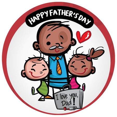 Round Banner - I Love You, Dad!