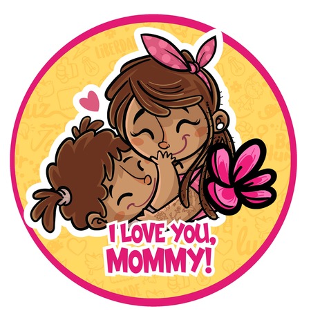 Round Banner - Mommy, I Love You! v.2