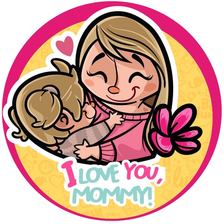 Round Banner - Mommy, I Love You! v.3