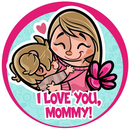 Round Banner - Mommy, I Love You! v.5