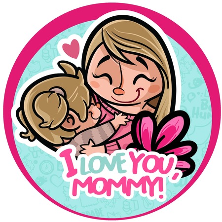 Round Banner - Mommy, I Love You! v.7