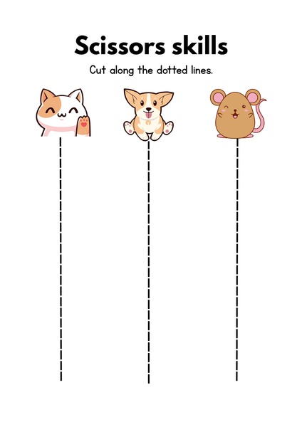 Scissors Skills - Cute Animals