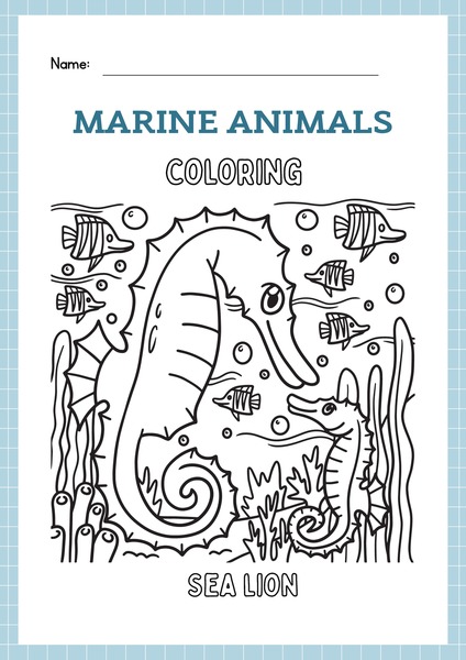 Sea Animal - Coloring v.5