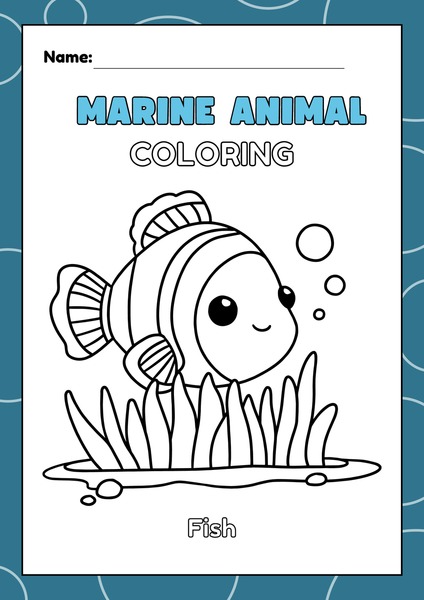 Sea Animal - Coloring