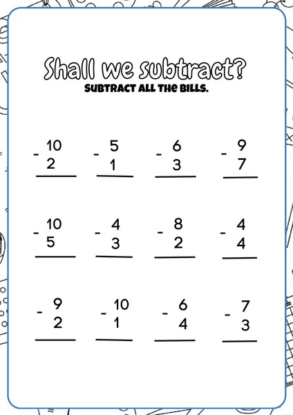 Shall We Subtract?