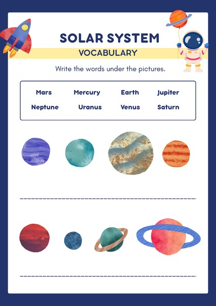 Solar System Vocabulary