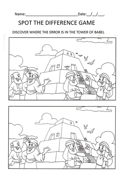 Spot the Difference Game - Tower of Babel