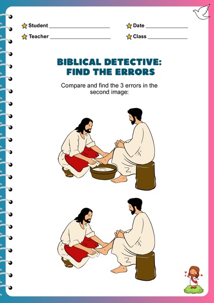 Spot the Differences - Jesus Washes the Disciples' Feet