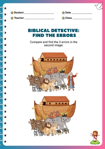 Spot the Differences - Noah's Ark