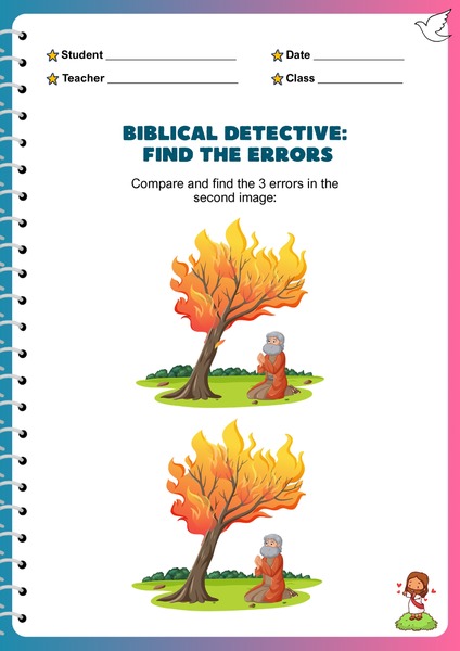 Spot the Differences - The Burning Bush